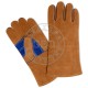 Heavy Duty Construction Safety / Long Cow Split Welding Gloves / Leather Gloves Safety Gloves
